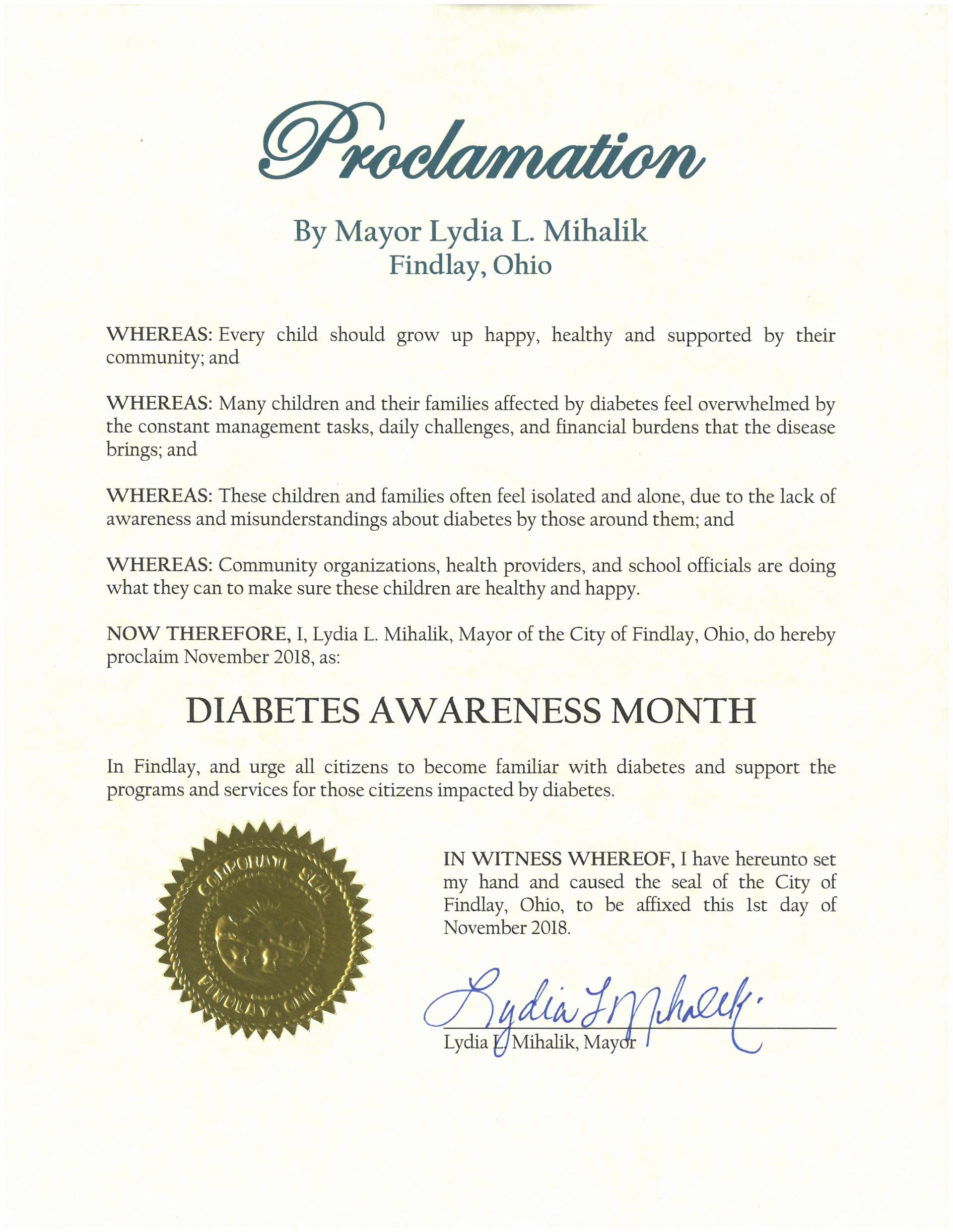 2018.11.Diabetes Awareness Month