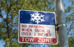 No Parking Snow