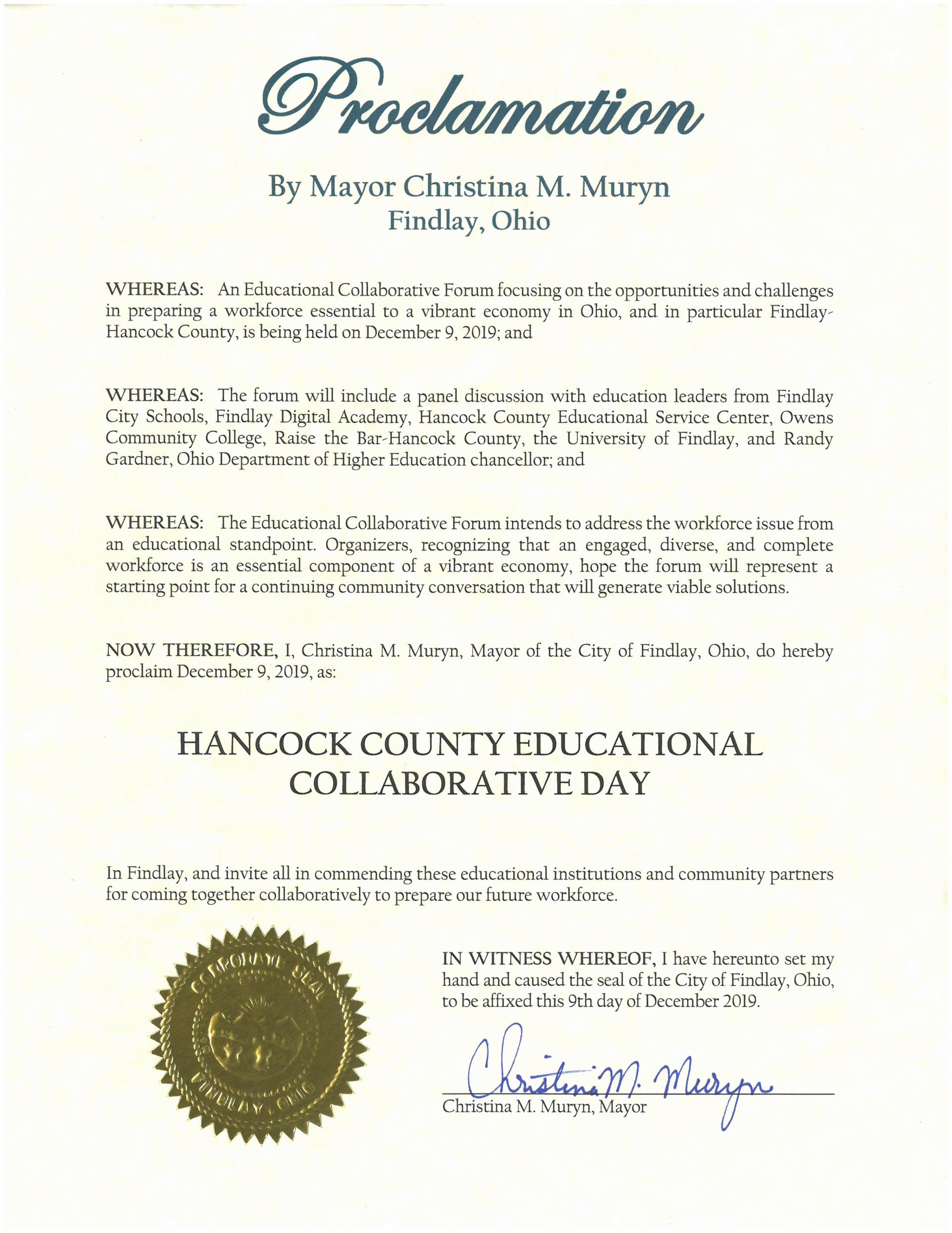 2019.12.09.Hancock County Educational Collaborative Day