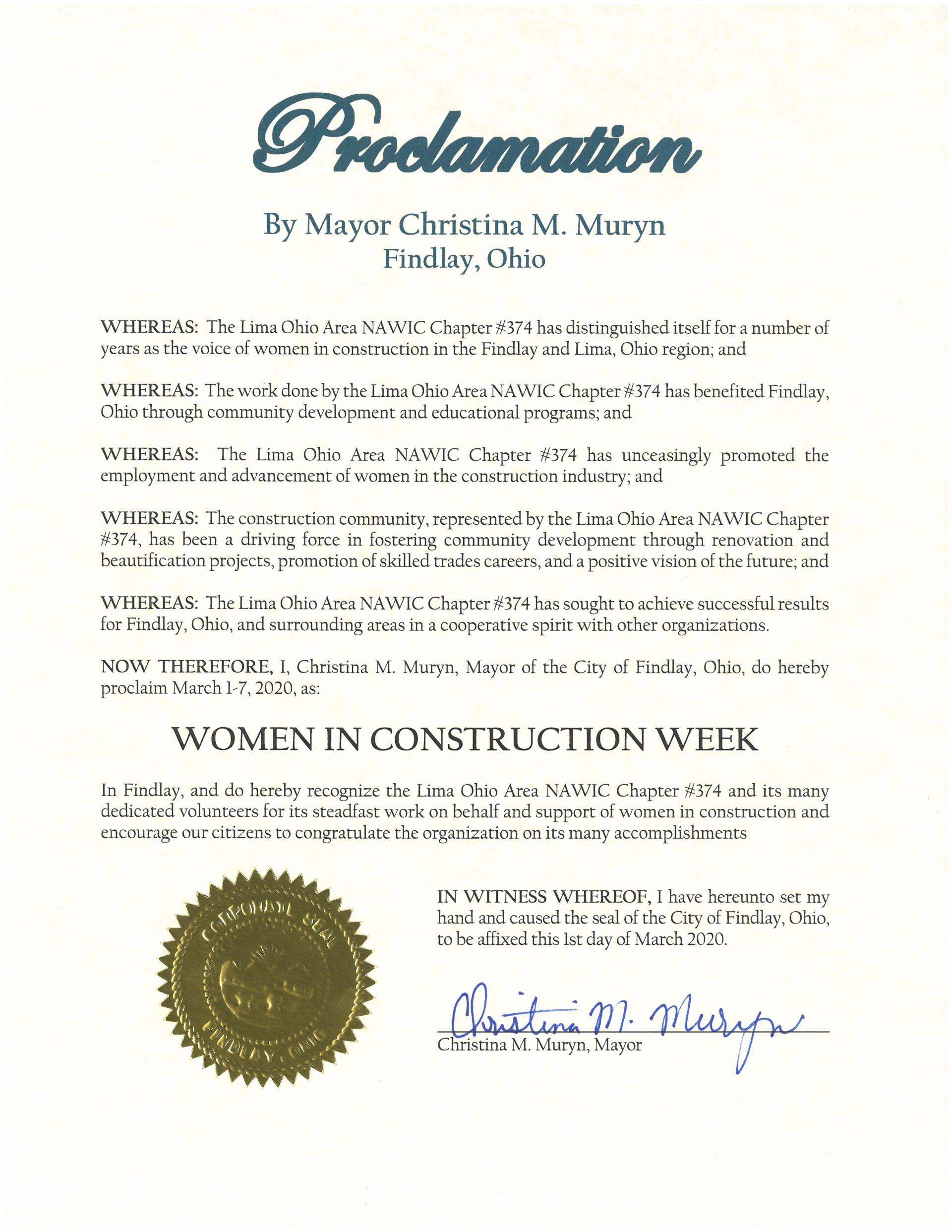 2020.03.01-01.Women in Construction Week Proclamation