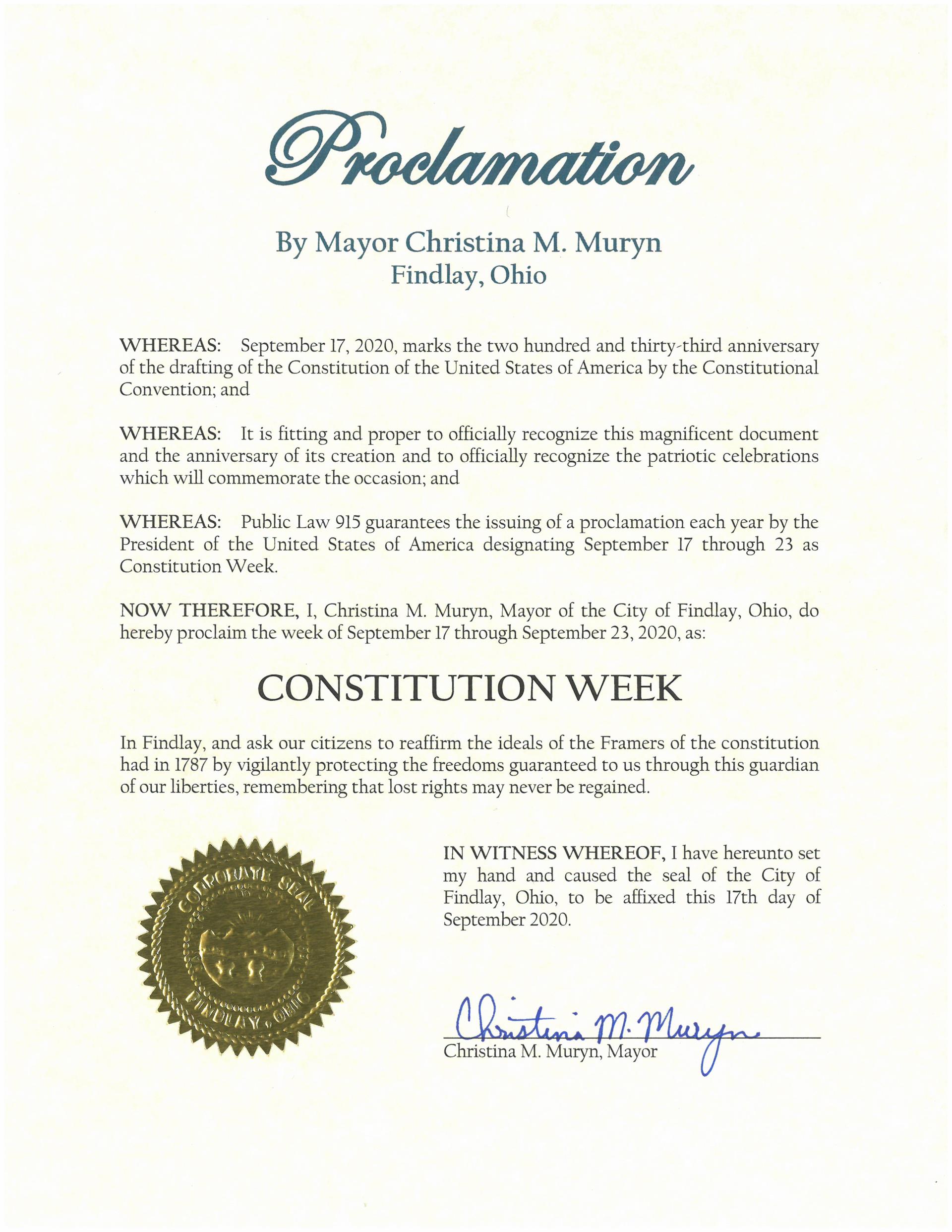 2020.09.17-23.Constitution Week Proclamation