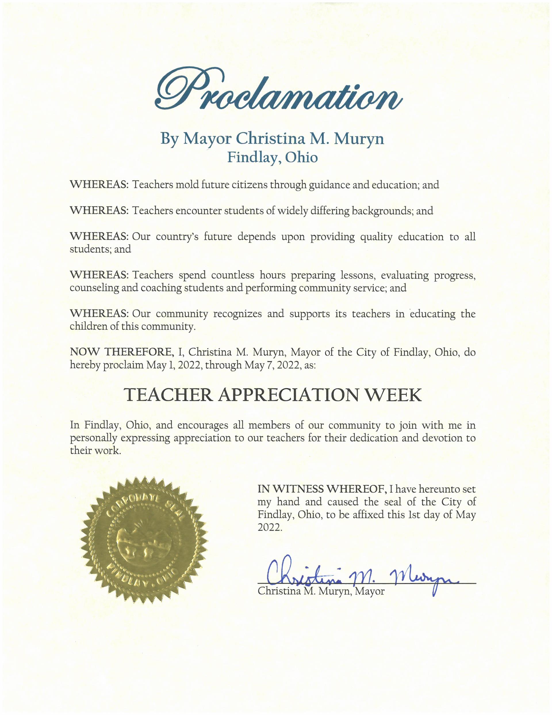 2022.05.01-.07.Teacher Appreciation Week Proclamation