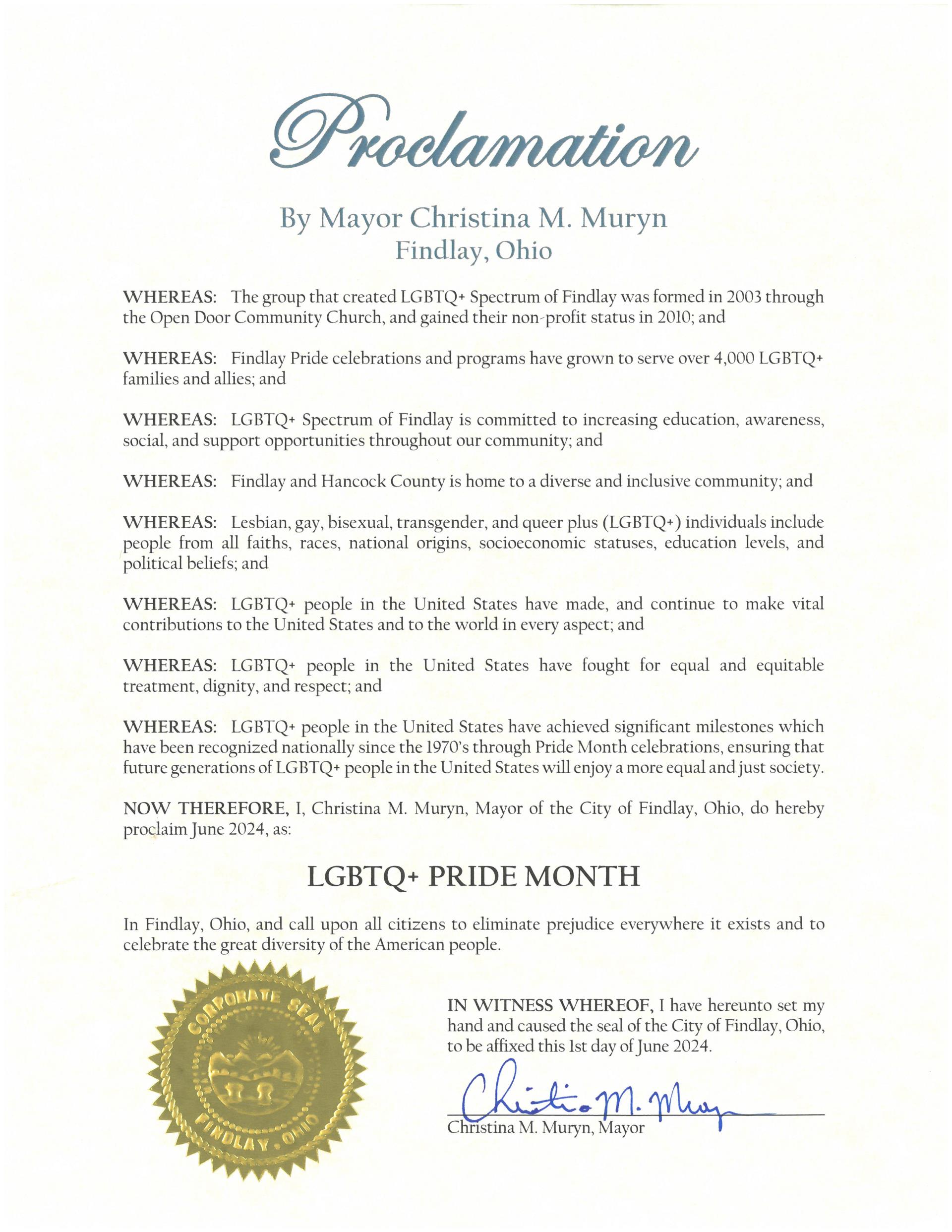 2024.06.LGBTQ+ Pride Month Proclamation